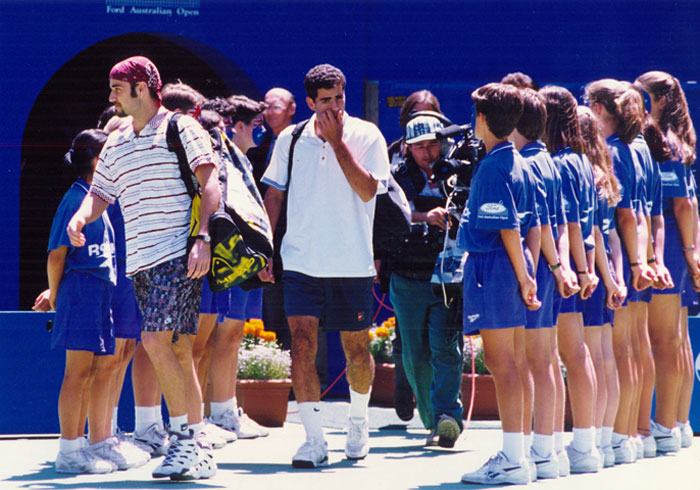 Andre Agassi and Pete Sampras 1995 Australian Open
