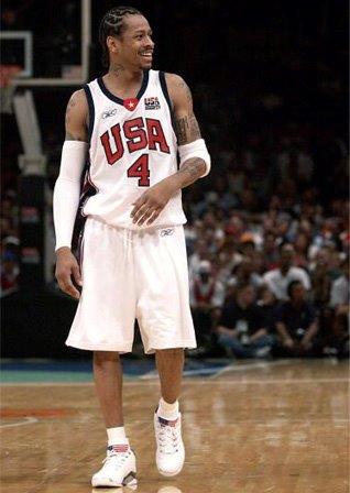 Allen Iverson 28 During the Olympic Qualifier – History - Podcasts, Footwear News & Sneaker Culture