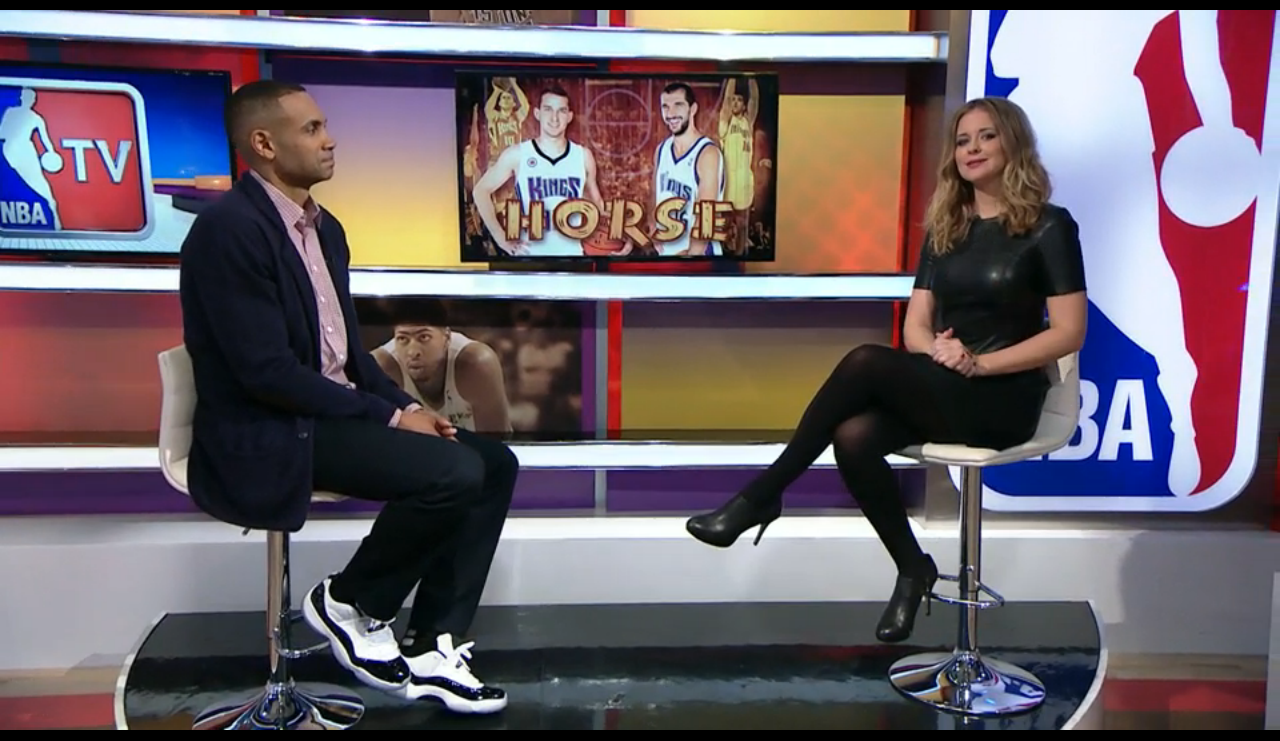Grant Hill rocking Air Jordan 11 Low “Concords”