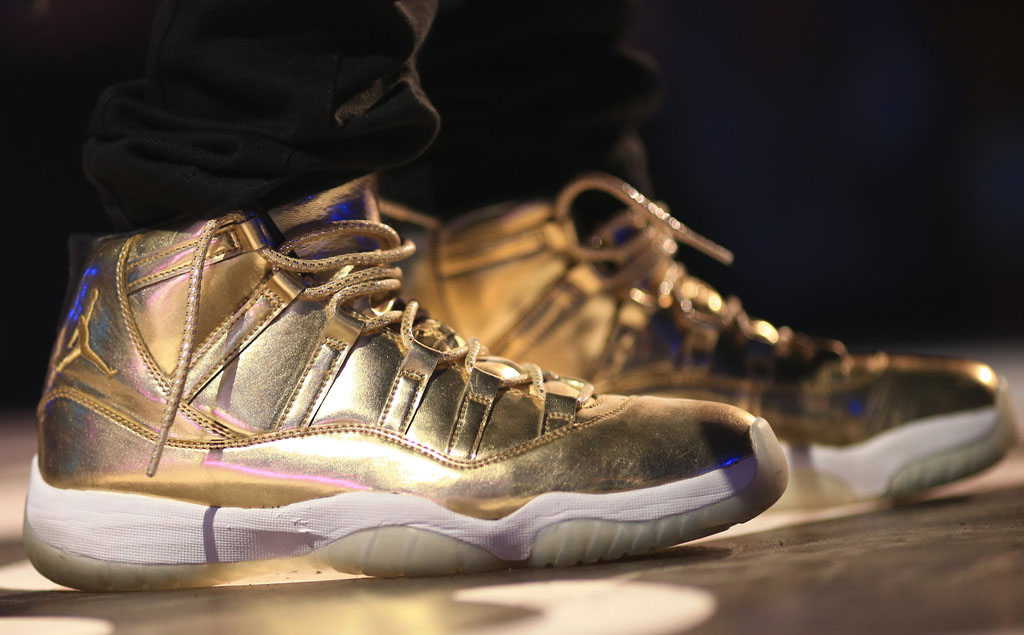 Usher's All Gold Jordan 11 For Sale