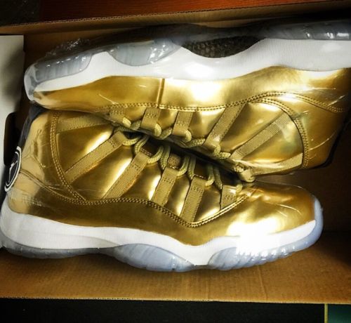 Usher's All Gold Jordan 11 For Sale