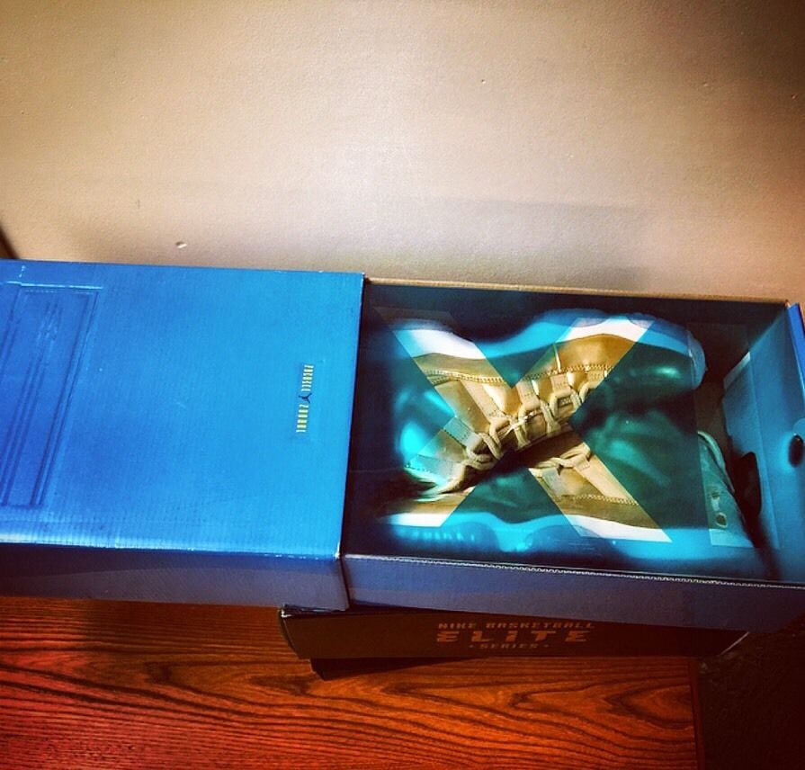 Usher's All Gold Jordan 11 For Sale