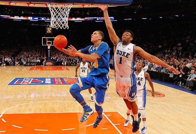 Zach Lavine wearing the adidas Crazy 8 "UCLA" - Photo courtesy of Zimbio