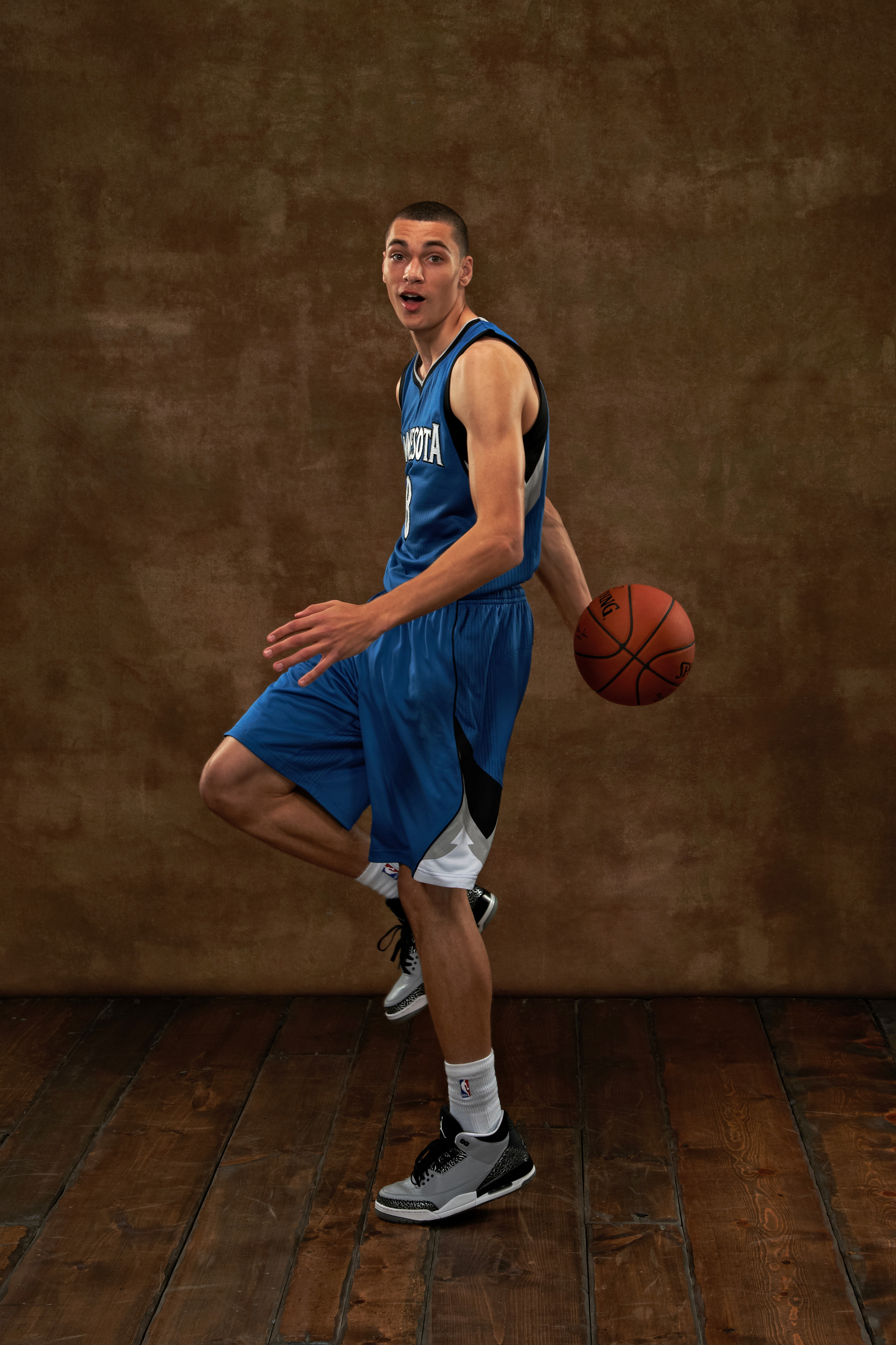 Zach Lavine wearing Jordan 3s - Photo by Jennifer Pottheiser /NBAE via Getty Images