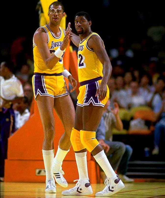 Kareem Abdul Jabbar Magic Johnson