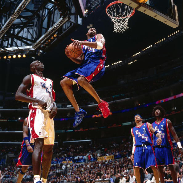 Tracy McGrady in adidas TMac III 2004 All Star Game