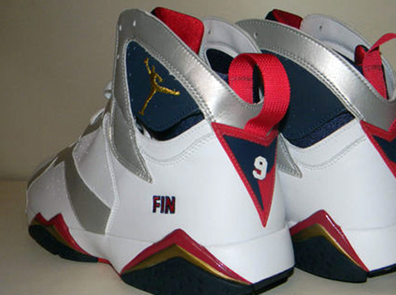 Air Jordan Retro VII 'Olympic' PE Photo via Jordansdaily