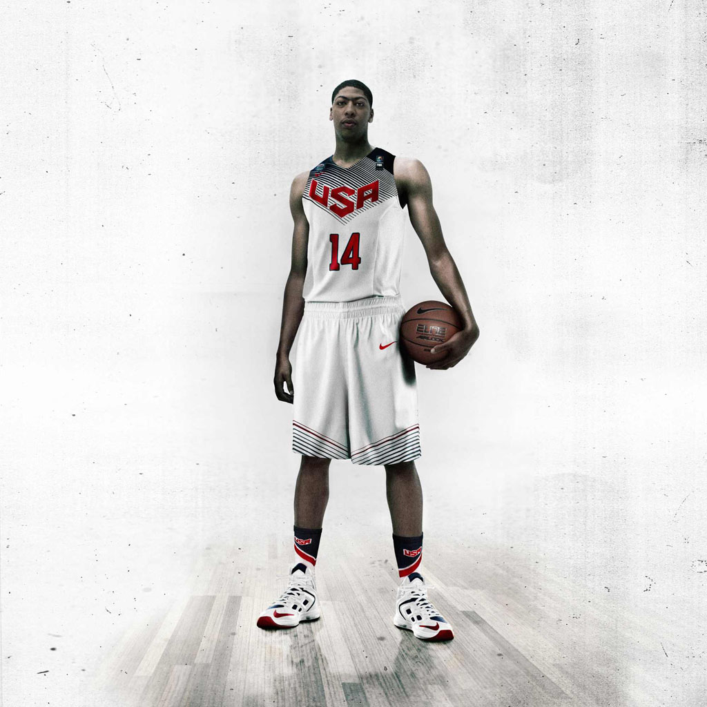 Anthony Davis in Nike Air Max Hyperposite 2 "USA"