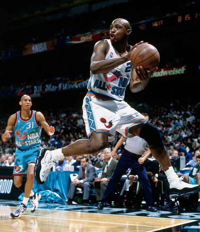 Mitch Richmond in Nike Air Max Uptempo