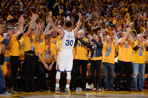 Stephen Curry wearing the Under Armour Curry One