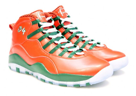 Ray Allen Jordan PEs: Air Jordan 10 2013 Christmas Day Player Exclusive