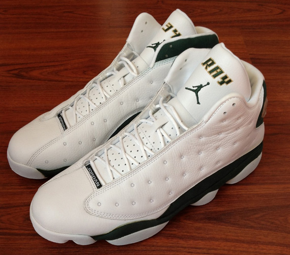 Ray Allen Jordan PEs: Air Jordan 13 Seattle Sonics Player Exclusive