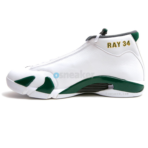 Ray Allen Jordan PEs: Air Jordan 14 Seattle Sonics Player Exclusive