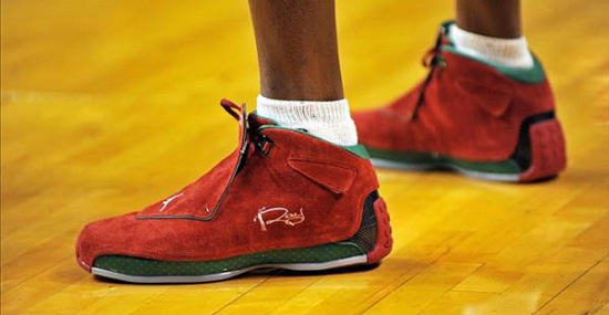 Ray Allen Jordan PEs: Air Jordan 18 2012 Christmas Day Player Exclusive