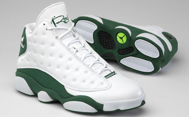 Ray Allen Jordan PEs: Air Jordan 13 Celtics Home Player Exclusive