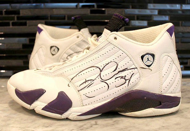 Ray Allen Jordan PEs: Air Jordan 14 Milwaukee Home Player Exclusive