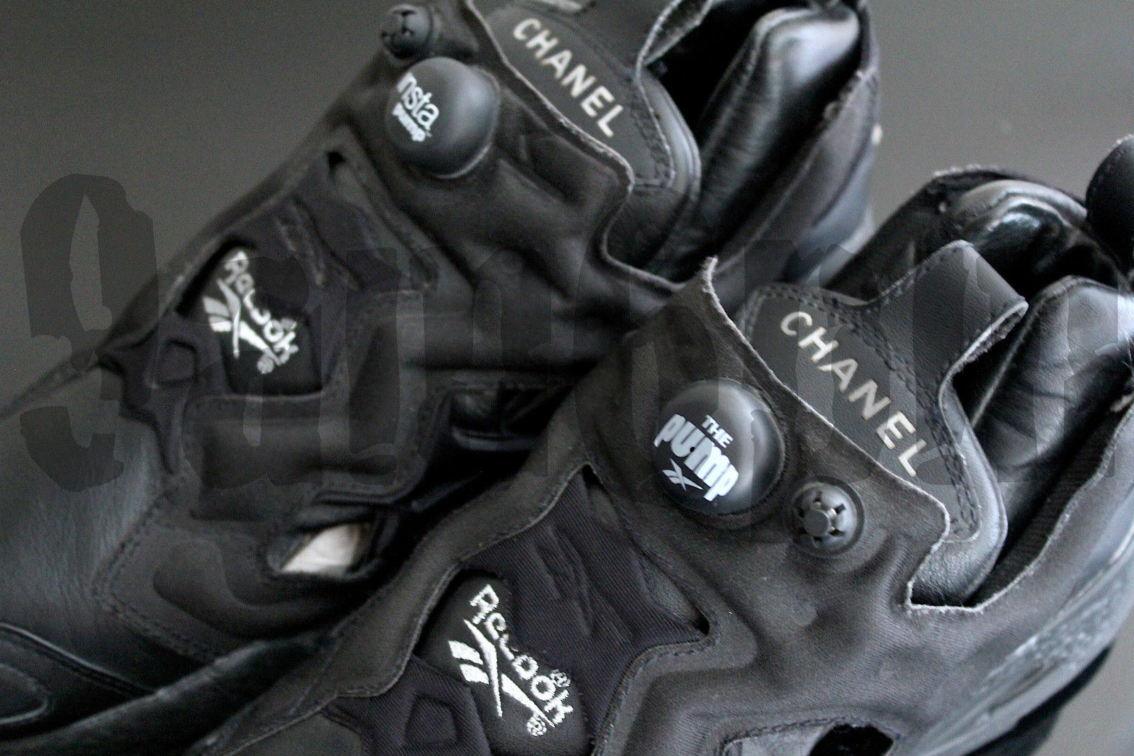 Chanel x Reebok Insta Pump Fury Black Lambskin 2005 1 of 5 Made