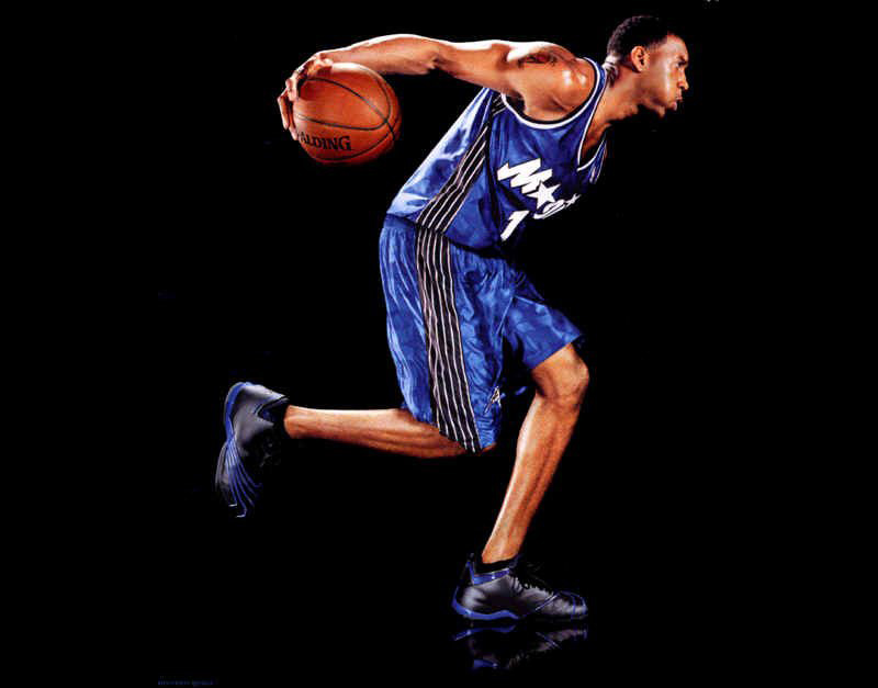 Tracy McGrady wearing the adidas T-Mac 2