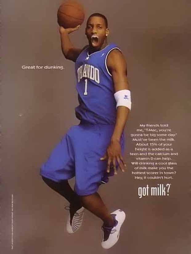 Tracy McGrady Got Milk Campaign - adidas T-Mac 3