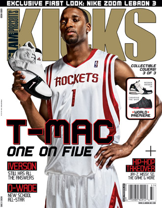 Tracy McGrady on the Cover of Kicks Magazine with the adidas T Mac 5