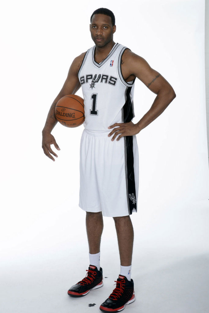 Tracy McGrady wearing the adidas Rose 773 2