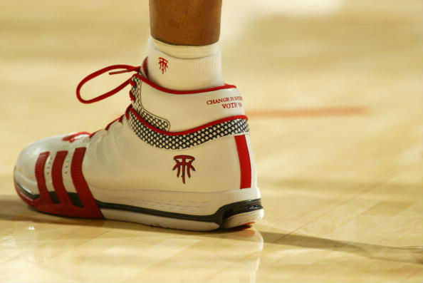 Tracy McGrady wearing the adidas TS Creator 2008 Election Day PE