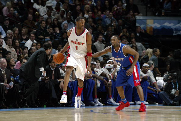 Tracy McGrady in the adidas T-Mac 4.5 at the 2005 NBA All Star Game
