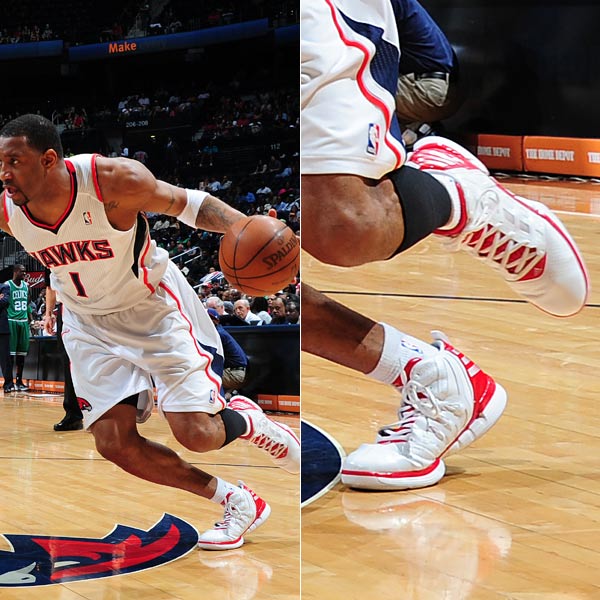 Tracy McGrady wearing the adidas adizero Shadow in 2012