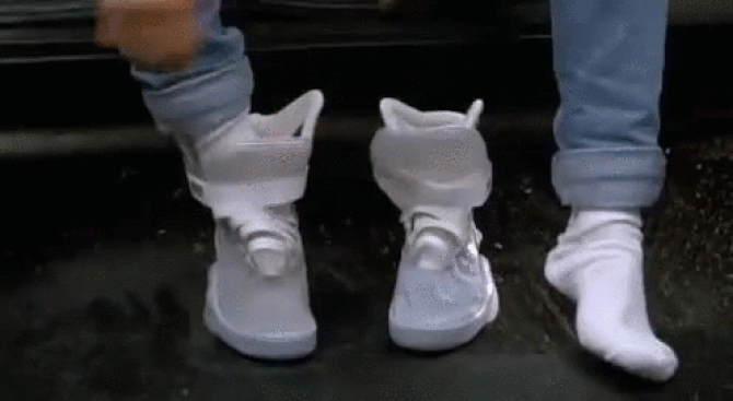 Marty McFly in Nike MAG