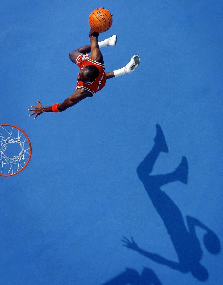 Michael Jordan Wearing The Nike Court Force Low for a Sports Illustrated Cover Shoot in 1987