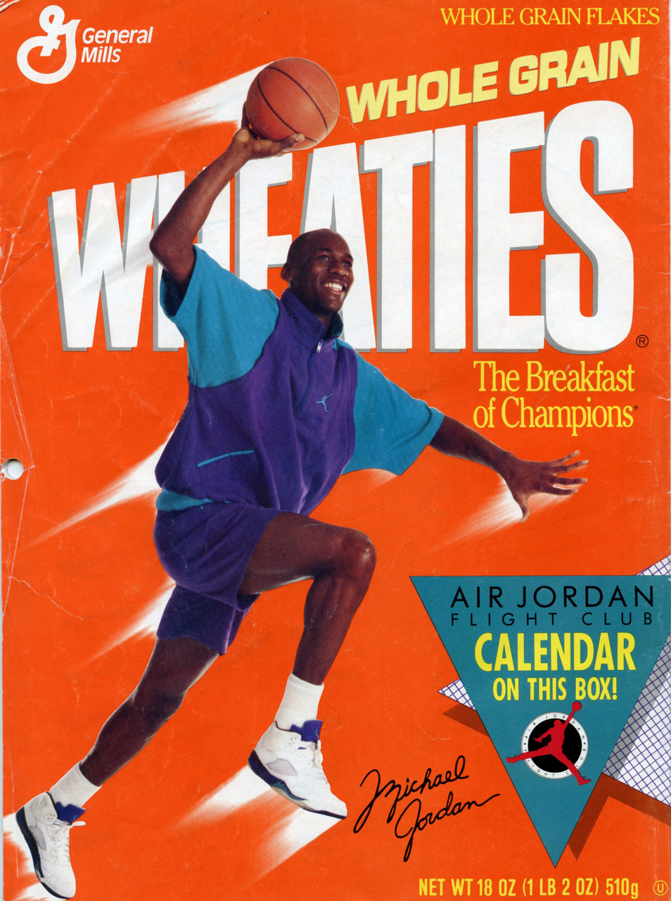 Wheaties Box: Michael Jordan in the Air Jordan 5 "Grapes"