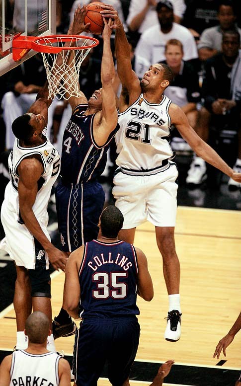 Tim Duncan block in adidas a3 Superstar
