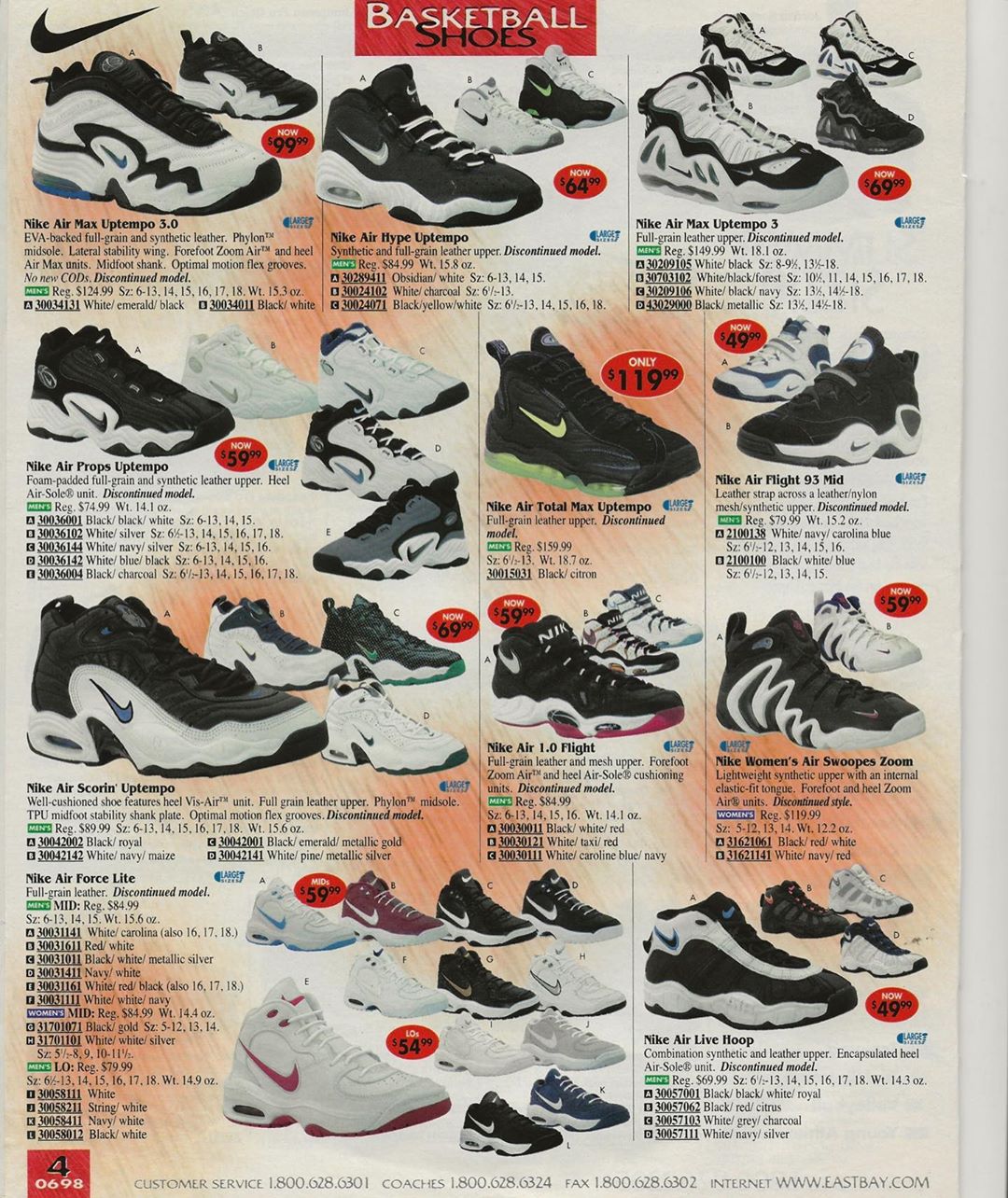 Eastbay Catalog 1997 Basketball Shoes